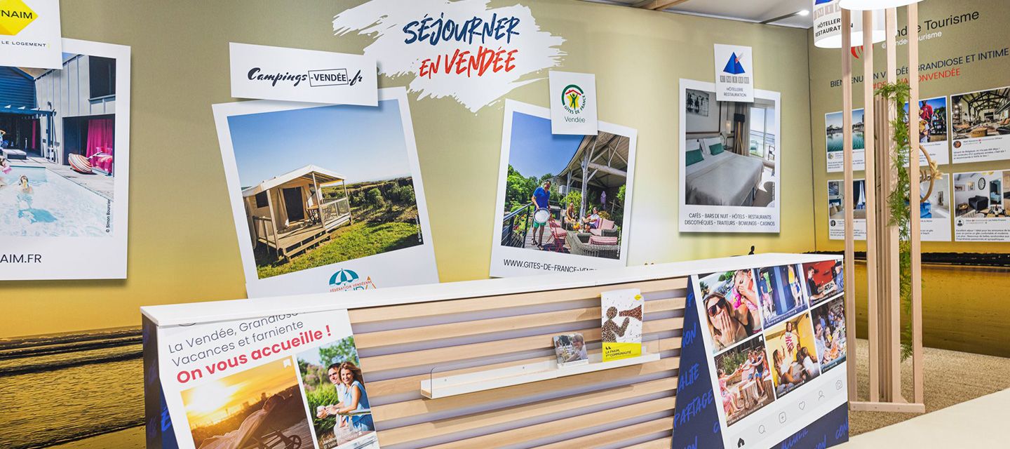 Eliquo - Design Événementiel - Projet Orisha - Conception du pavillon du tourisme sur le village du Vendée Globe