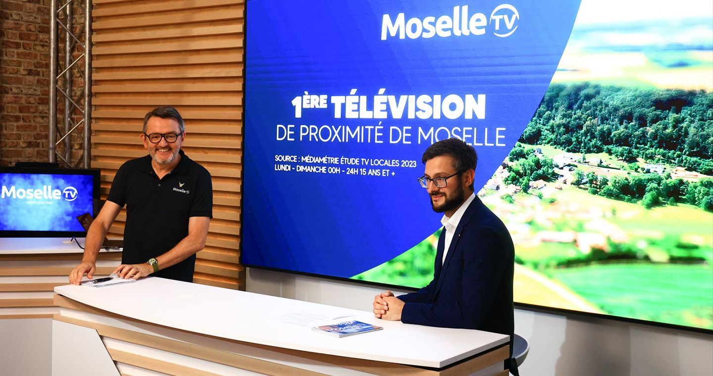 Eliquo - Design d'Espace - Projet Moselle TV - Agencement du nouveau plateau technique de la chaîne Moselle TV.