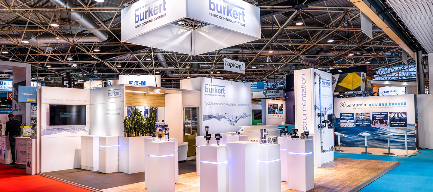 Eliquo - Design Événementiel - Projet Burkert - Concept de stand évolutif