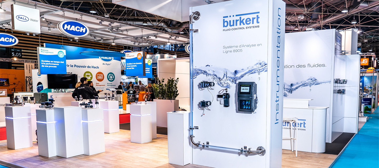 Eliquo - Design Événementiel - Projet Burkert - Concept de stand évolutif