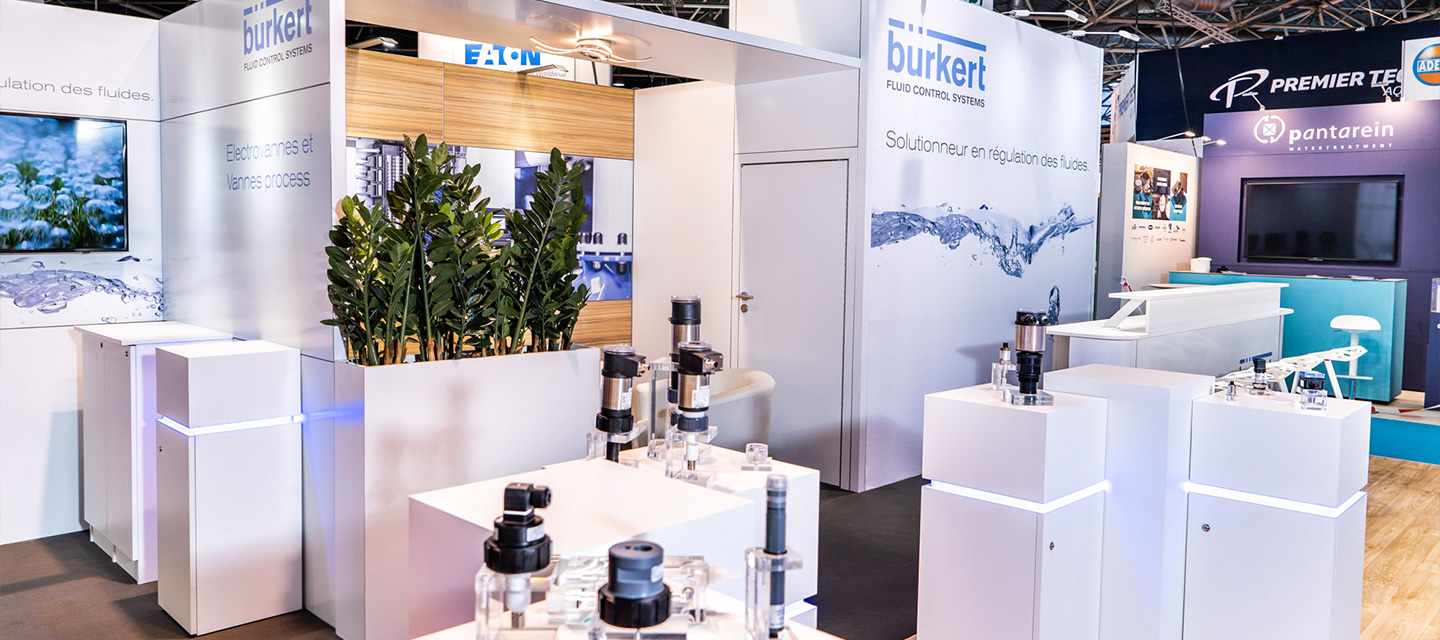 Eliquo - Design Événementiel - Projet Burkert - Concept de stand évolutif