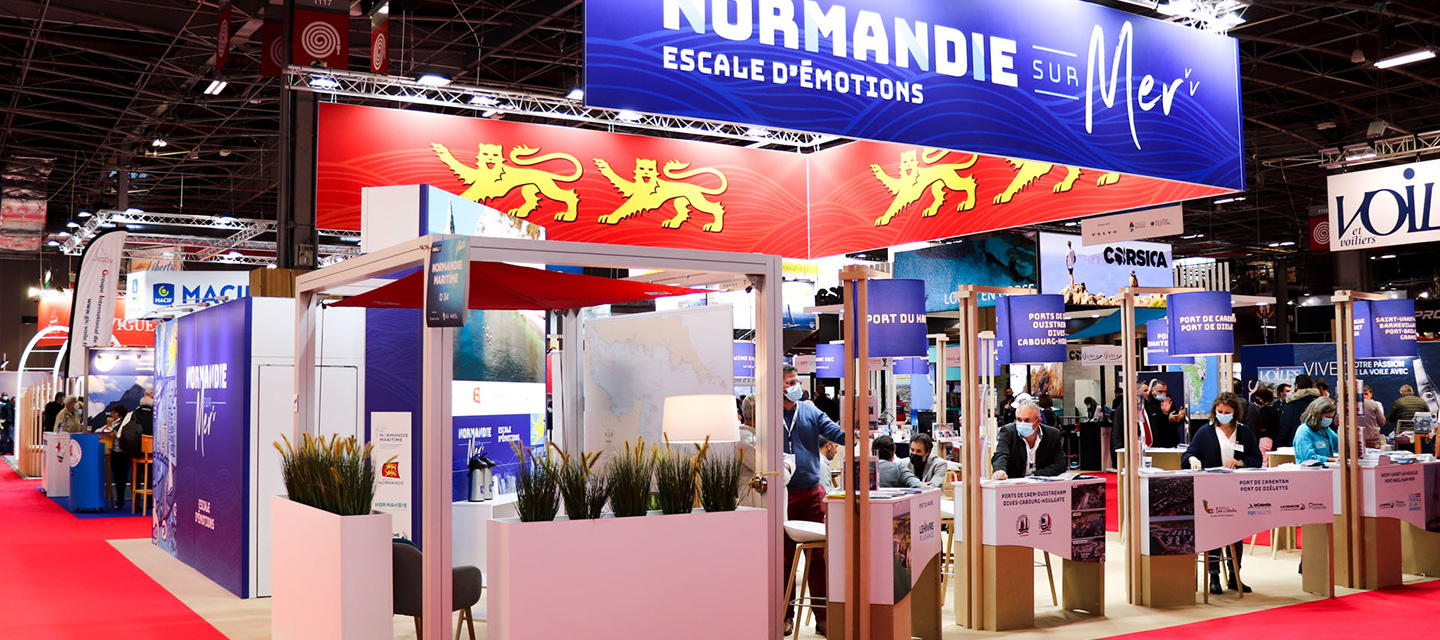 Eliquo - Design Événementiel - Projet Orisha - Conception des stands d'exposition des départements de la Vendée et de la Normandie