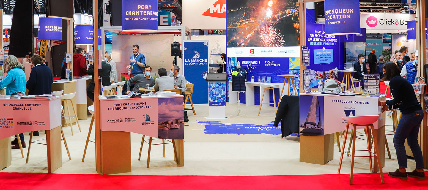 Eliquo - Design Événementiel - Projet Orisha - Conception des stands d'exposition des départements de la Vendée et de la Normandie