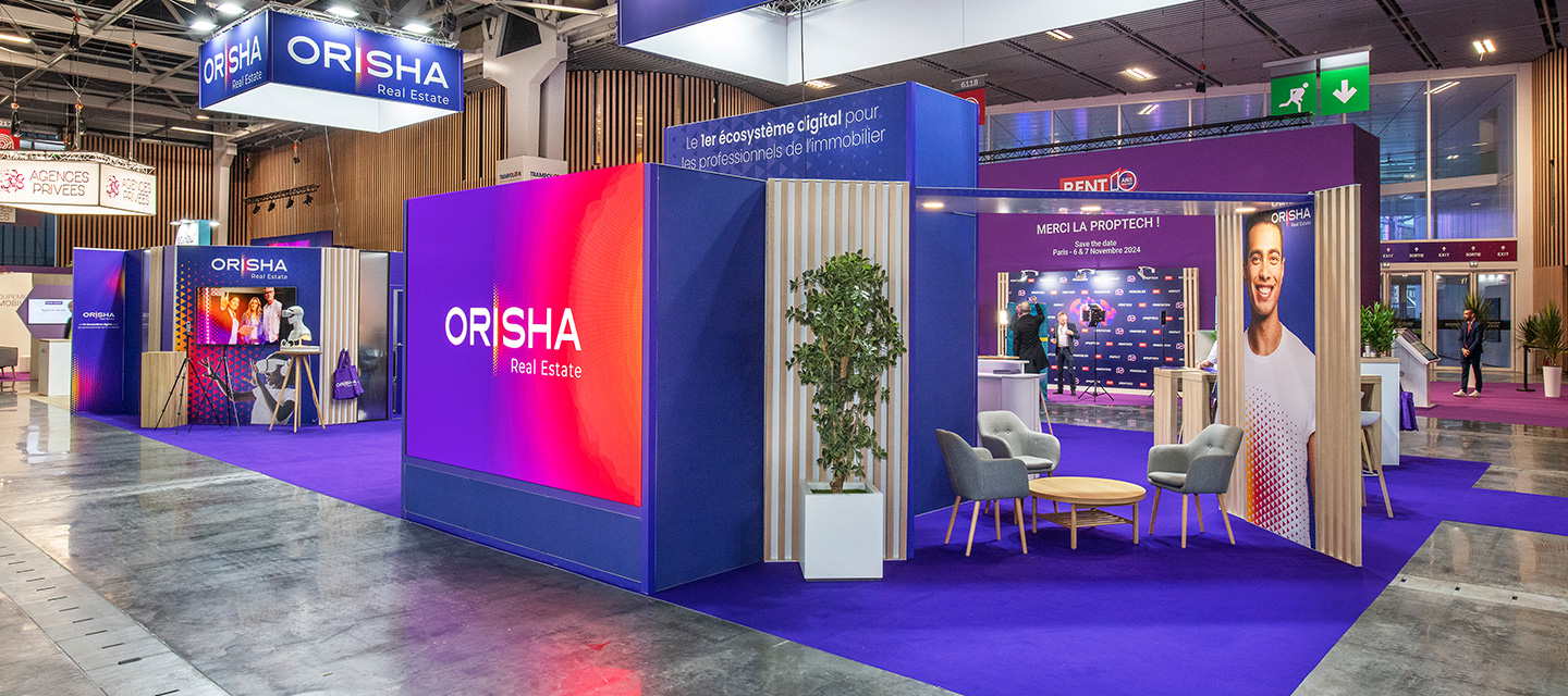 Eliquo - Design Événementiel - Projet Orisha - Conception de stand d'exposition