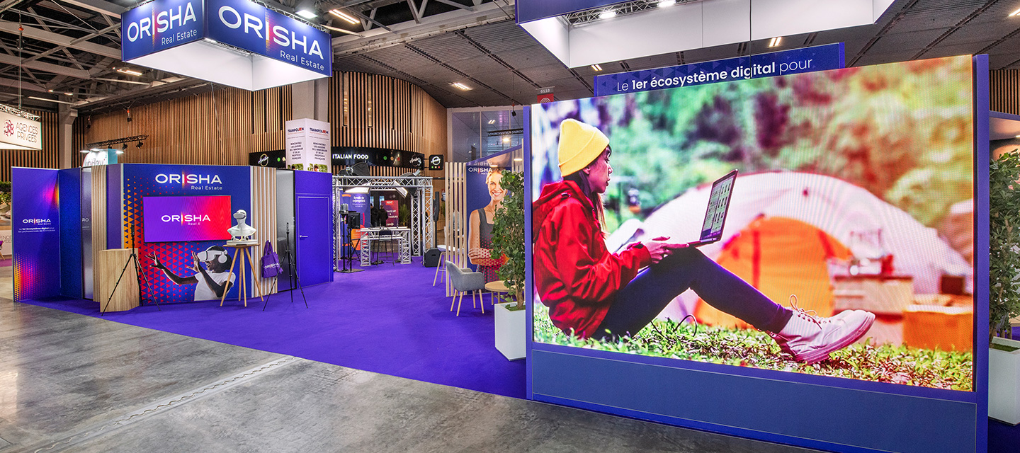 Eliquo - Design Événementiel - Projet Orisha - Conception de stand d'exposition