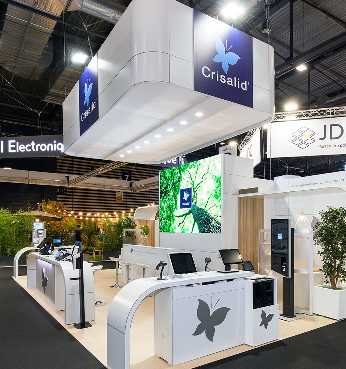 Eliquo - Design Événementiel - Éco-conception et réalisation de stands modulaires pour Crisalid